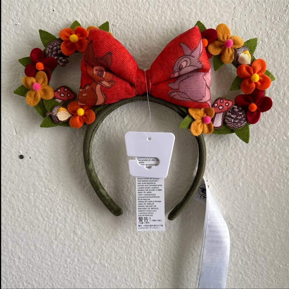 NWT Disney Parks Bambi Minnie Ears Headband